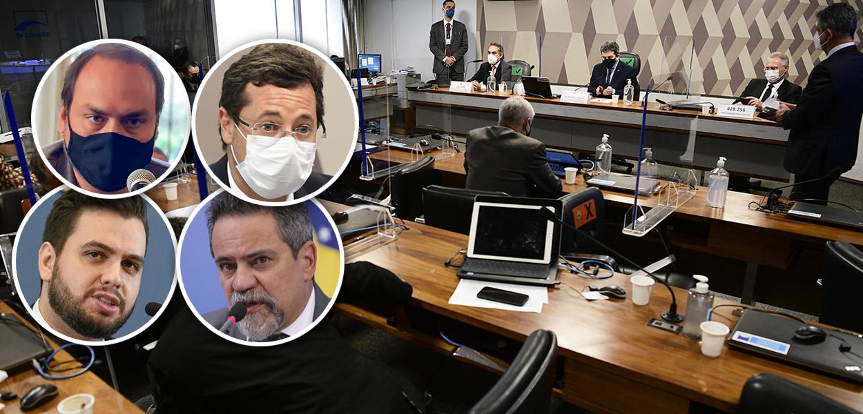 Carlos Bolsonaro, Fabio Wajngarten, Filipe Martons, Elcio Franco e CPI da Pandemia