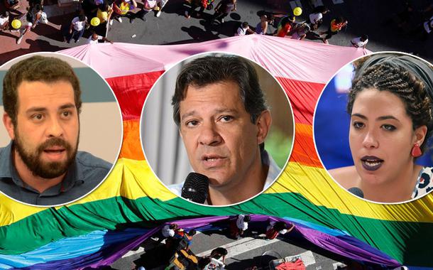 Guilherme Boulos, Fernando Haddad e Talíria Petrone