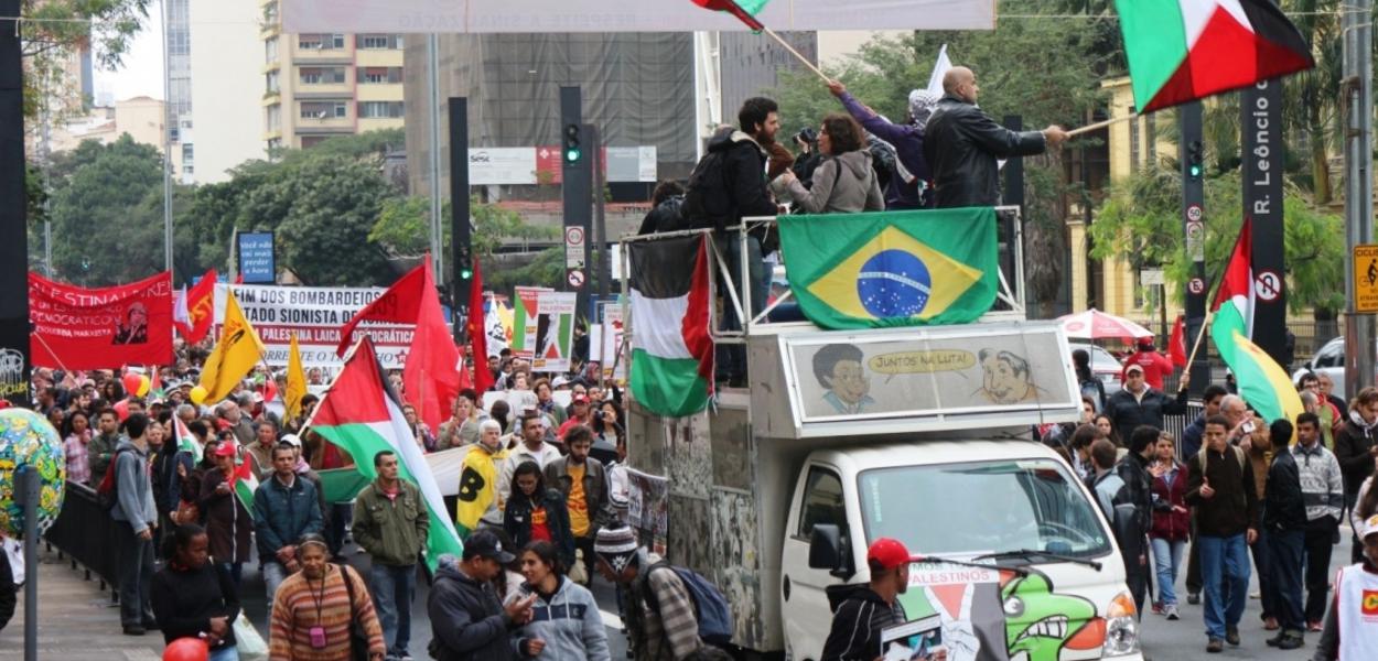 Manifestação de solidariedade aos palestios no Brasil (2021)
