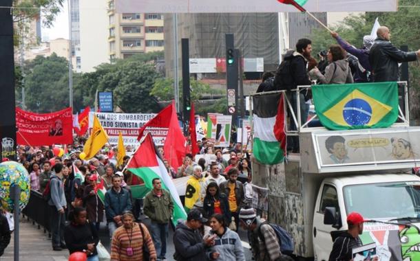 Manifestação de solidariedade aos palestios no Brasil (2021)