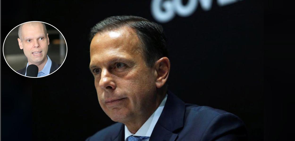 Ex-prefeito de São Paulo Bruno Covas e o governador João Doria