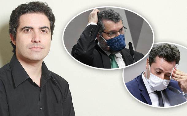 Bernardo Mello Franco, Ernesto Araújo e Fábio Wajngarten