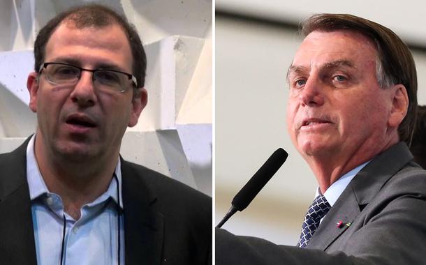 Michel Gherman e Jair Bolsonaro