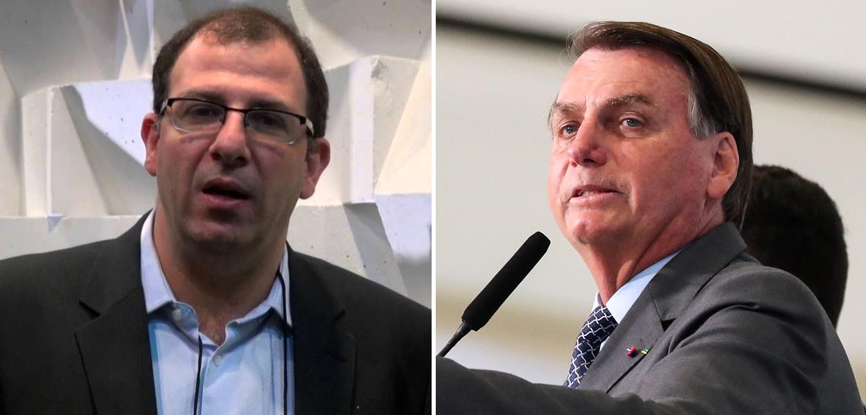 Michel Gherman e Jair Bolsonaro