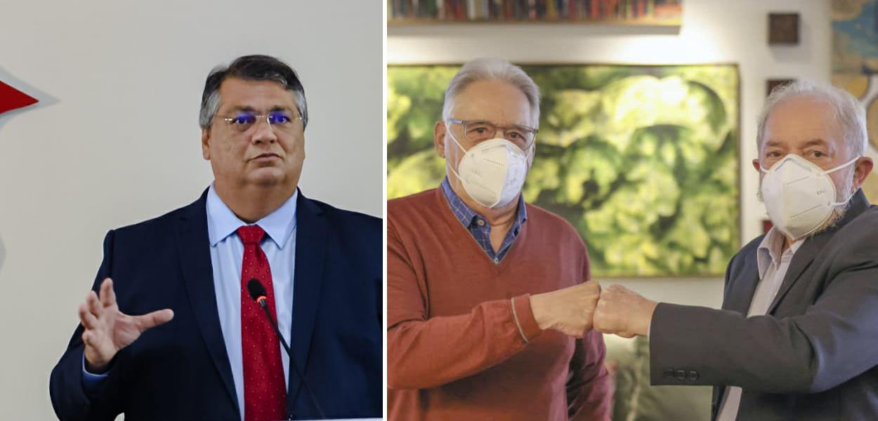 Governador do Maranhão, Flávio Dino, e os ex-presidentes Lula e FHC