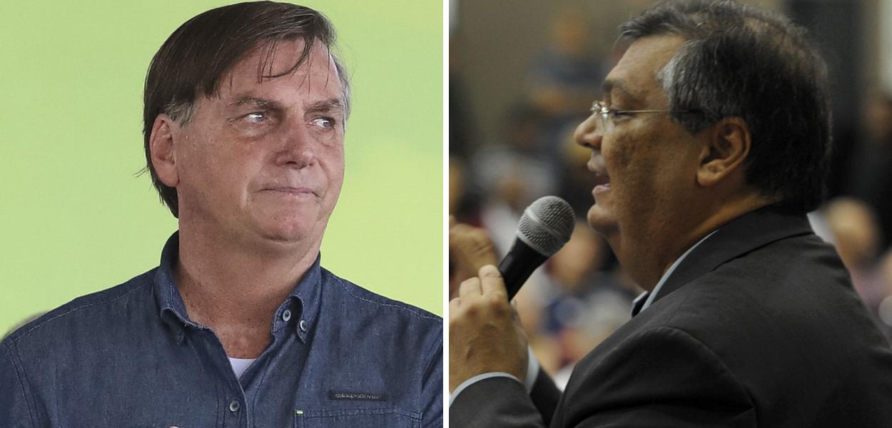 Jair Bolsonaro e Flávio Dino