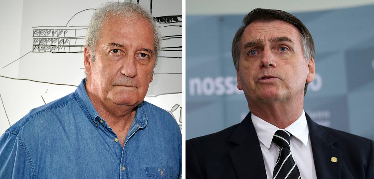 Franklin Martins e Jair Bolsonaro