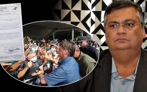 Bolsonaro causando aglomeração e Flávio Dino