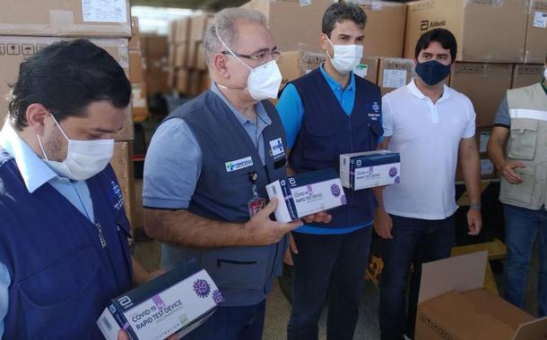 Ministro da Saúde, Marcelo Queiroga, leva testes de Covid ao Maranhão