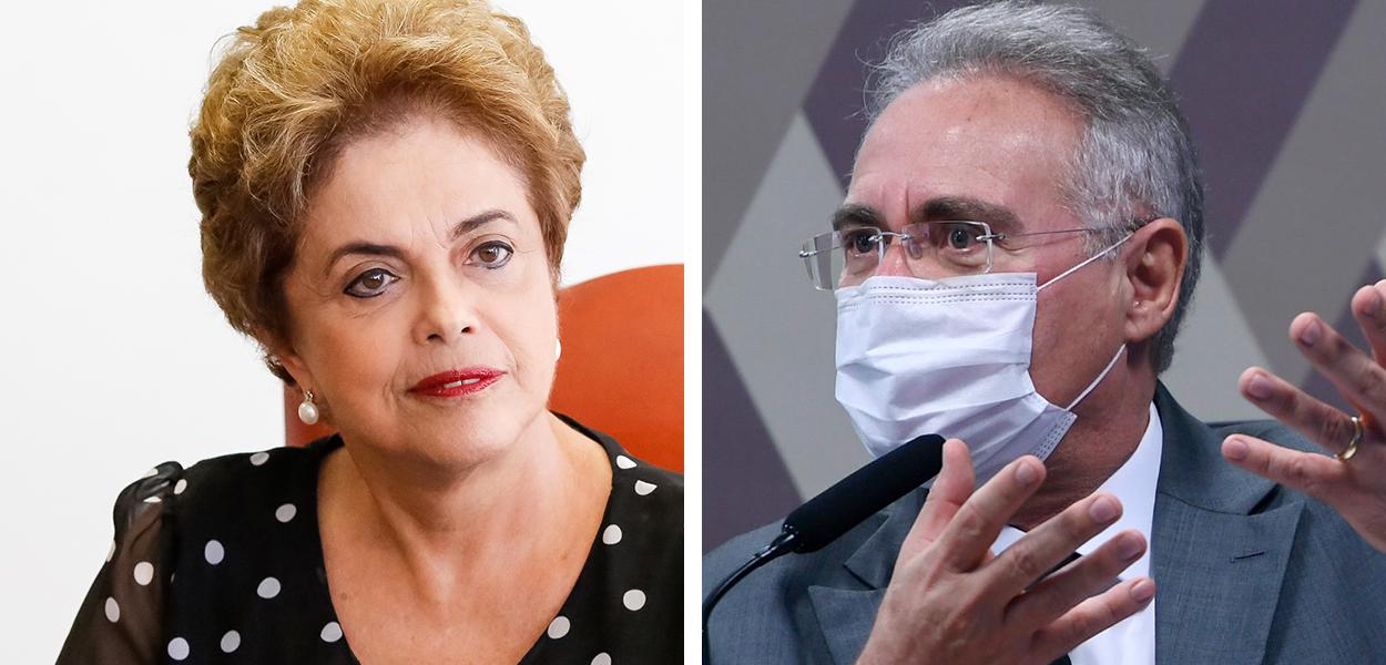 Dilma Rousseff e Renan Calheiros