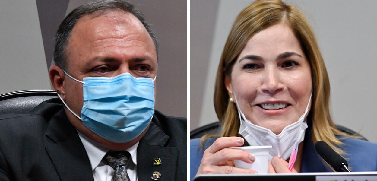 Eduardo Pazuello e Mayra Pinheiro