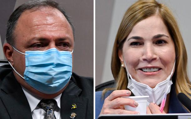 Eduardo Pazuello e Mayra Pinheiro