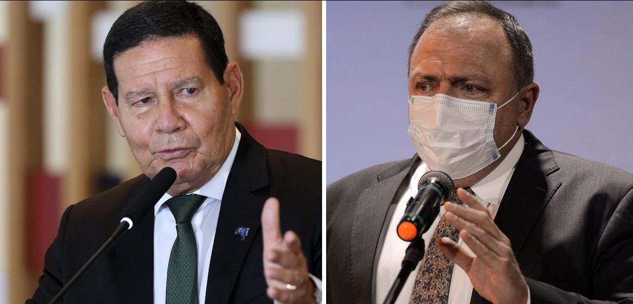 Hamilton Mourão e Eduardo Pazuello