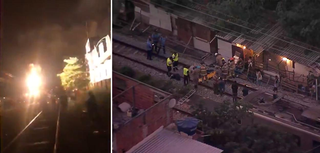 Incêndio em trem da SuperVia, no Rio