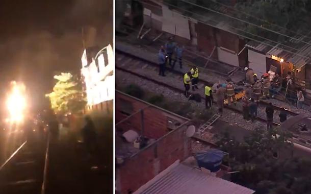 Incêndio em trem da SuperVia, no Rio