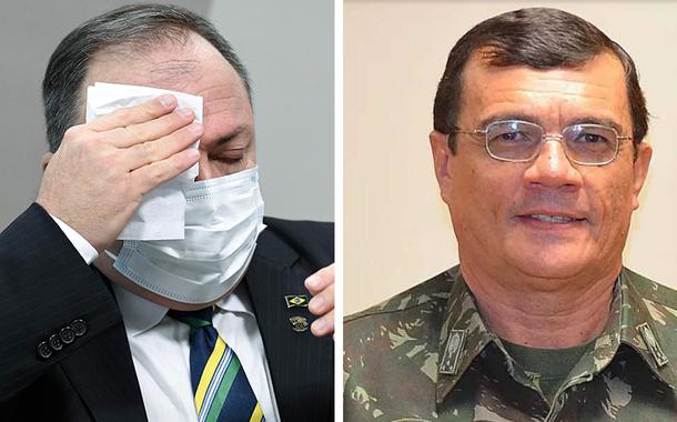 General Eduardo Pazuello e o comandante do Exército, Paulo Sérgio Nogueira