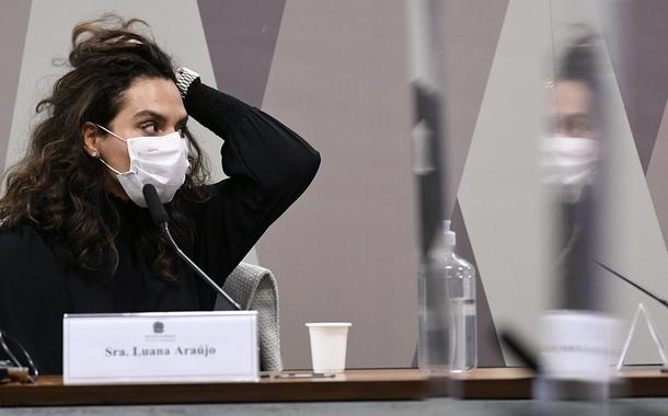 Luana Araújo na CPI da Covid no Senado