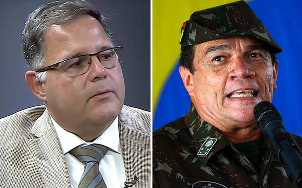 Luís Costa Pinto e general Paulo Sérgio