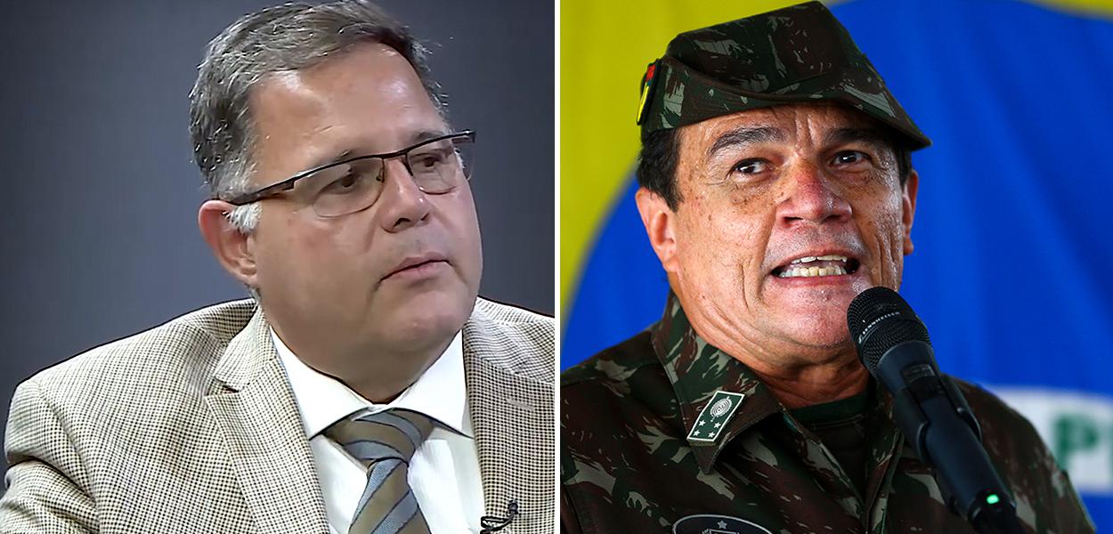 Luís Costa Pinto e general Paulo Sérgio