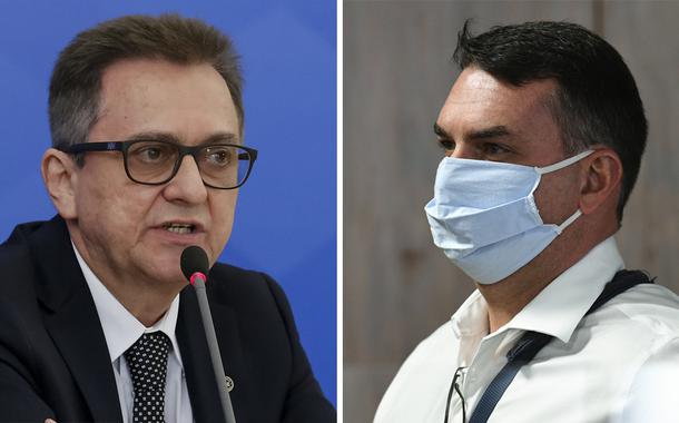 José Barroso Tostes Neto e Flávio Bolsonaro