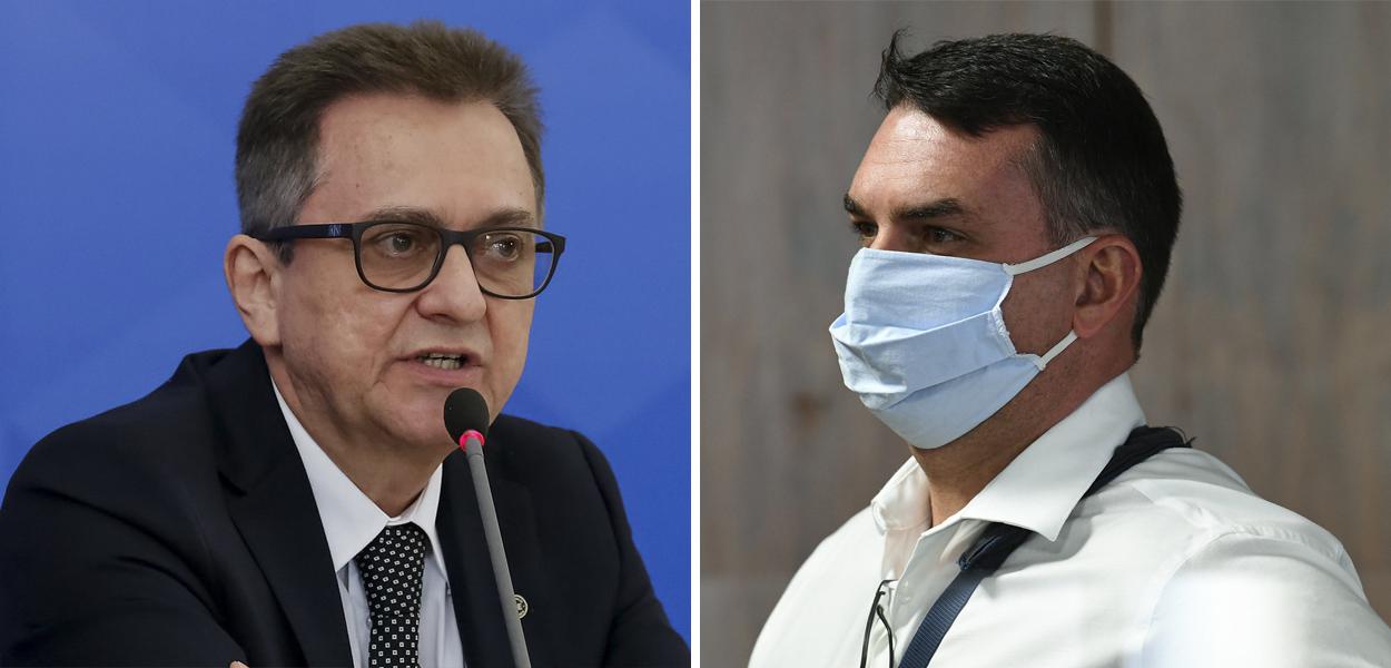 José Barroso Tostes Neto e Flávio Bolsonaro