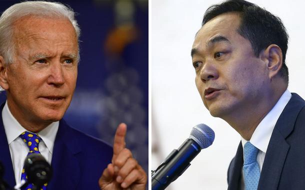 Joe Biden e Yang Wanming