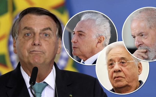 Bolsonaro, Temer, Lula e FHC