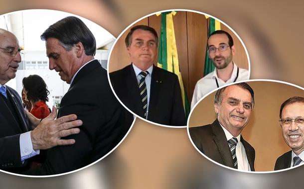 Bolsonaro com Osmar Terra, Arthur Weintraub e Carlos Wizard