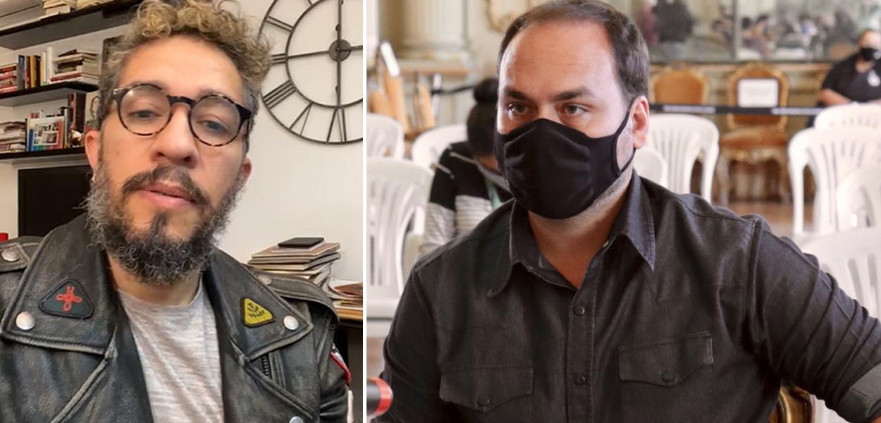 Jean Wyllys e Carlos Bolsonaro