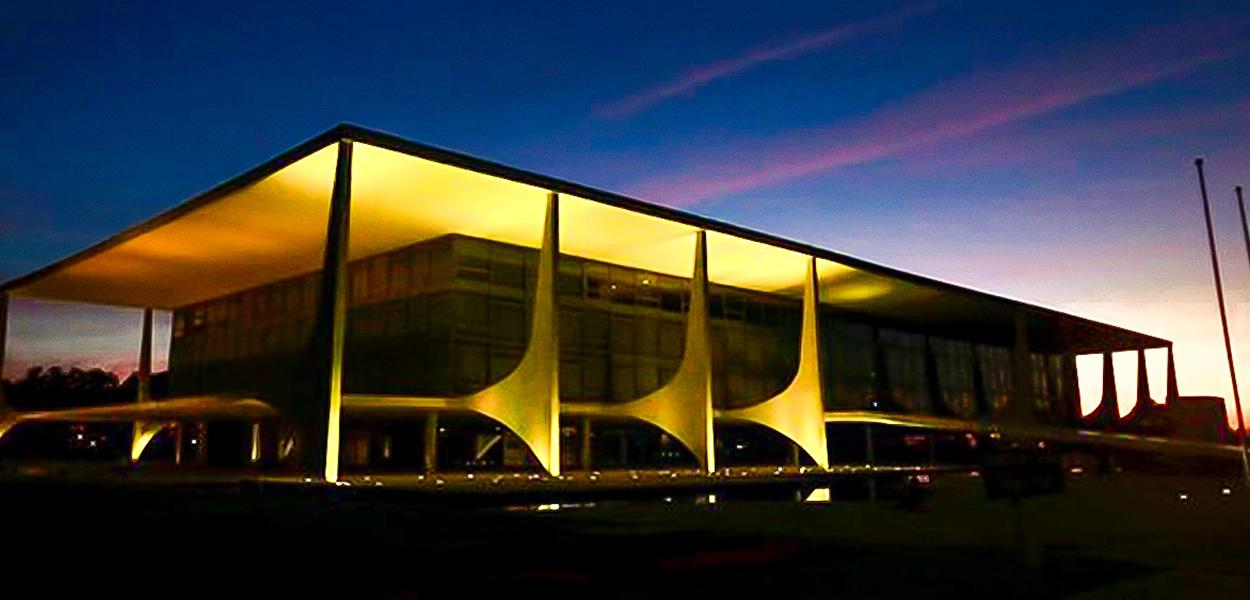 Vista do Palácio do Planalto