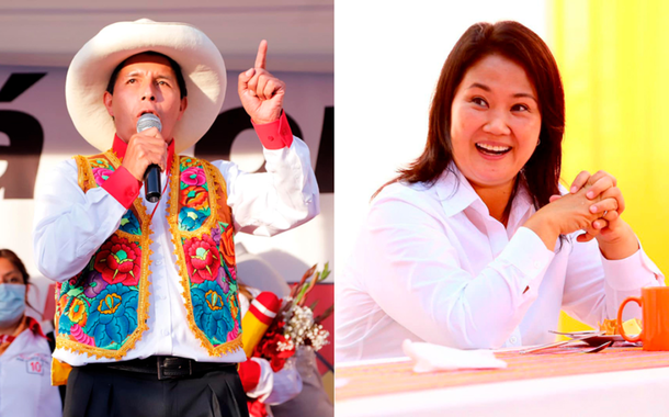 Pedro Castillo e Keiko Fujimori