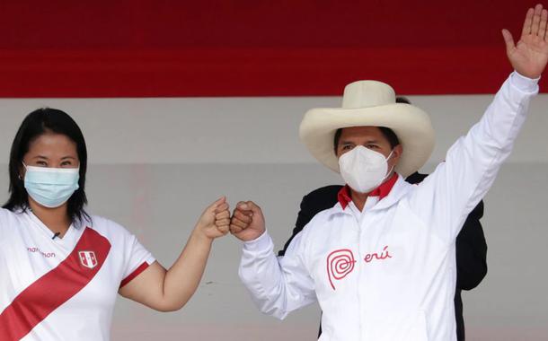 Keiko Fujimori e Pedro Castillo