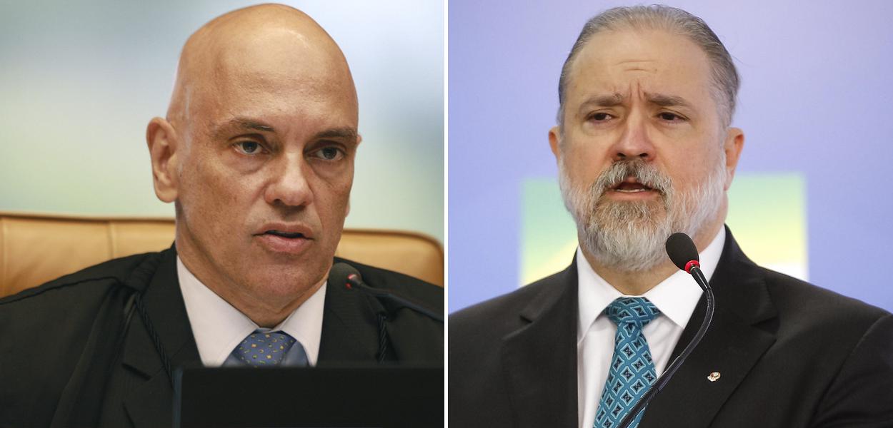 Alexandre de Moraes e Augusto Aras