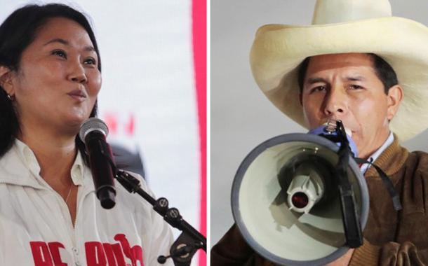 Keiko Fujimori e Pedro Castillo