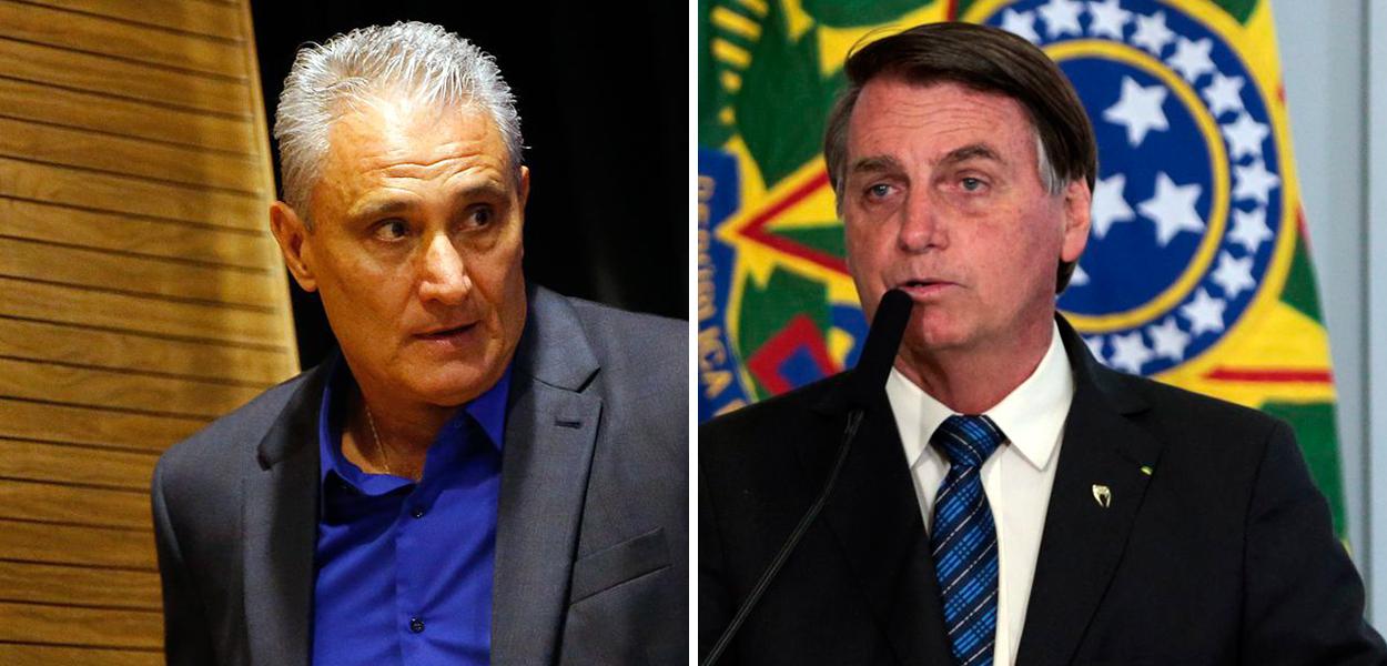 Tite e Jair Bolsonaro