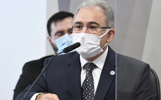 Marcelo Queiroga em depoimento na CPI da Covid no Senado