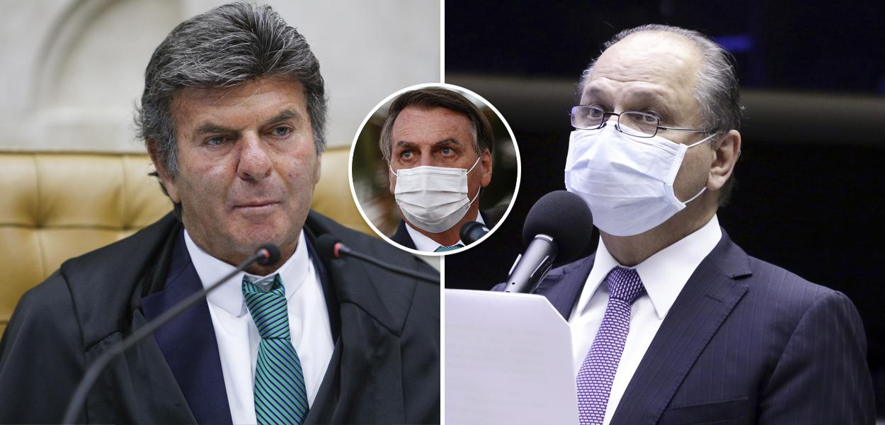 Luiz Fux, Bolsonaro e Ricardo Barros