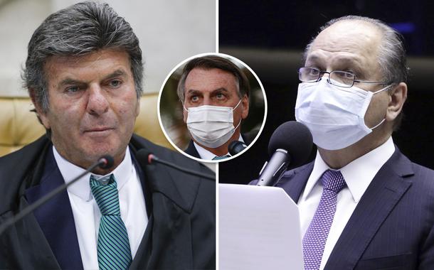 Luiz Fux, Bolsonaro e Ricardo Barros