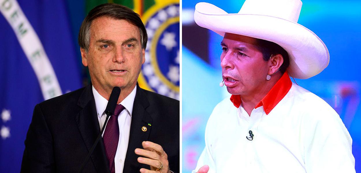 Jair Bolsonaro e Pedro Castillo