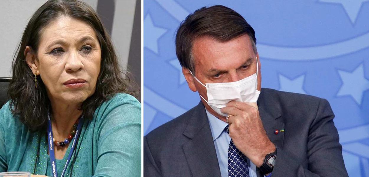 Tereza Cruvinel e Bolsonaro