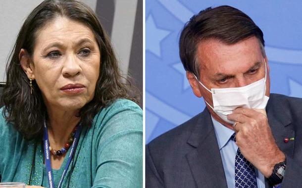 Tereza Cruvinel e Bolsonaro