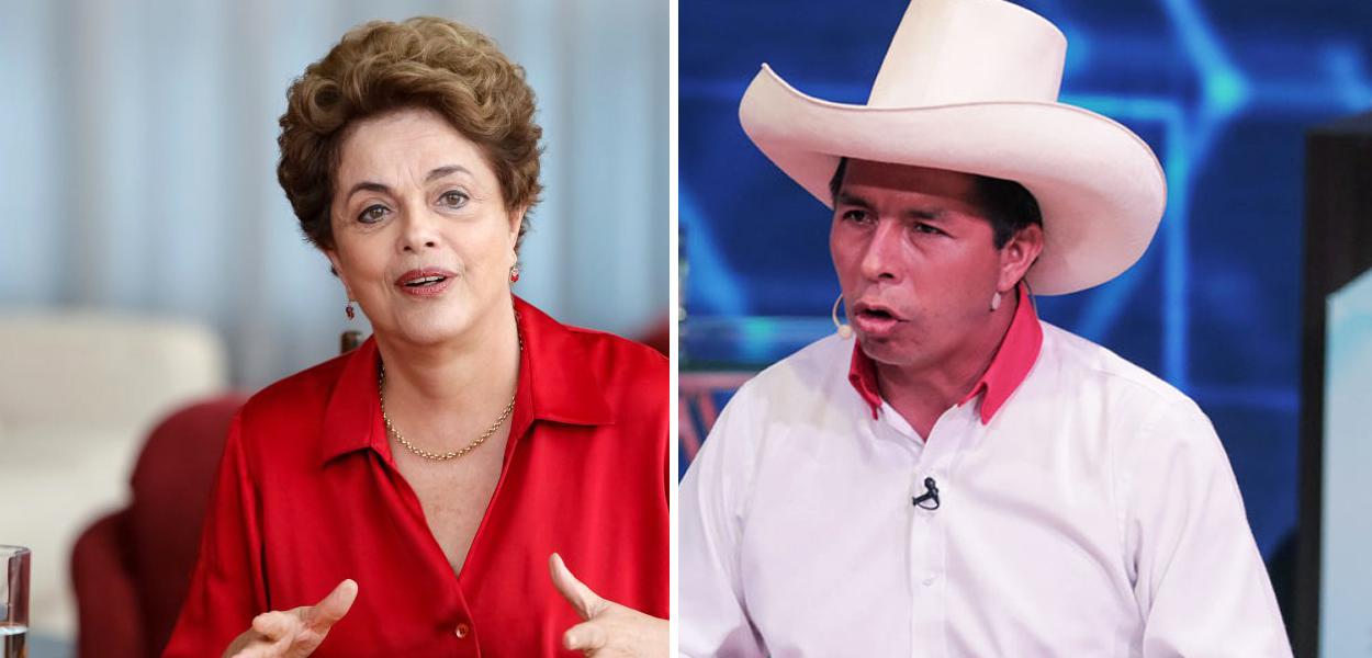 Dilma Rousseff e Pedro Castillo