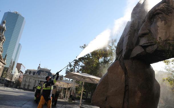 Santiago (CHI) em quarentena