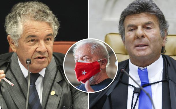 Marco Aurélio, Luiz Fux e Lula