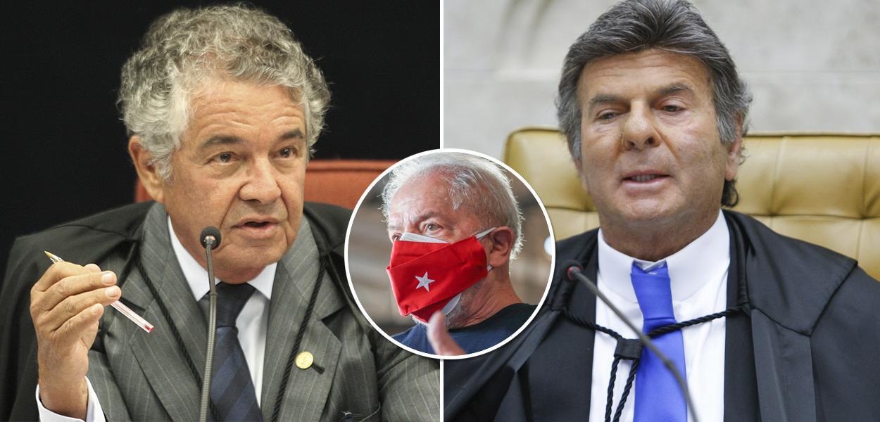 Marco Aurélio, Luiz Fux e Lula