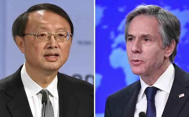Yang Jiechi e Antony Blinken
