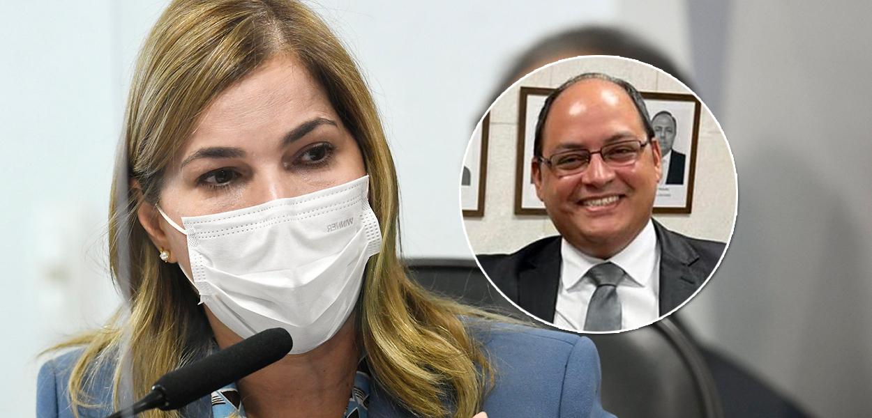 Secretária de Gestão do Trabalho e da Educação do Ministério da Saúde Mayra Pinheiro e o ex-assessor especial da pasta Zoser Hardman