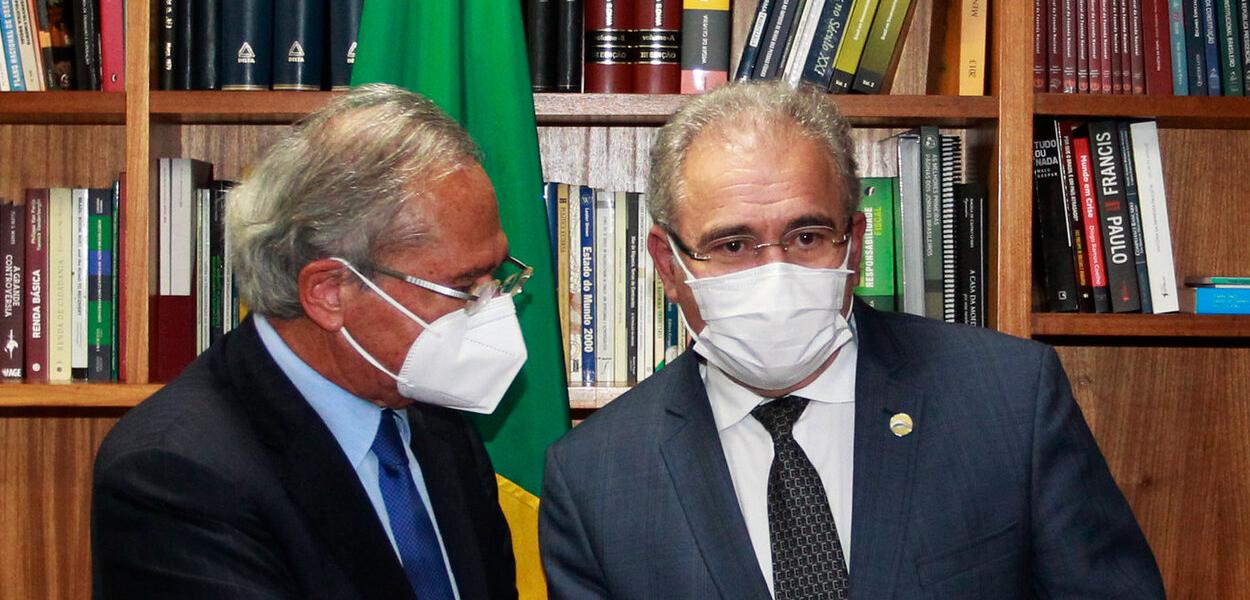Paulo Guedes e Marcelo Queiroga