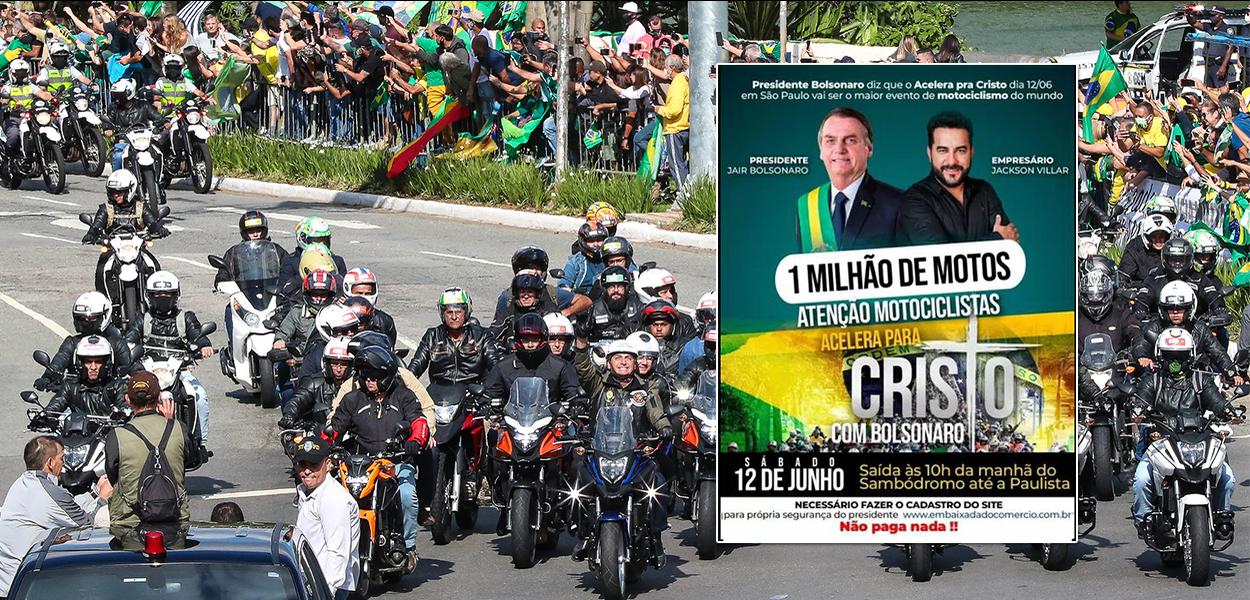 Motociata bolsonarista promoveu sorteio de motos