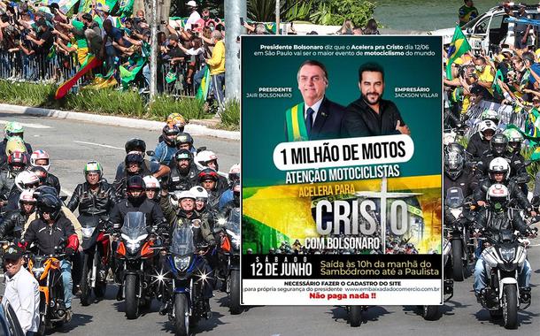 Motociata bolsonarista promoveu sorteio de motos